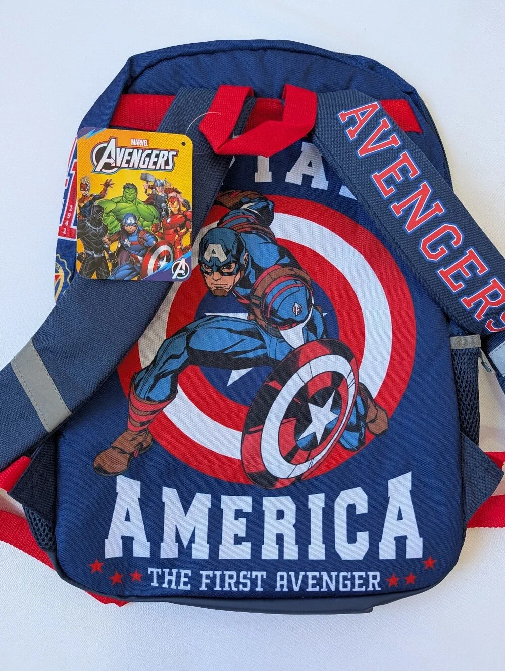 Marvel Avengers 17” Backpack Hulk Iron Man Captain America NWT